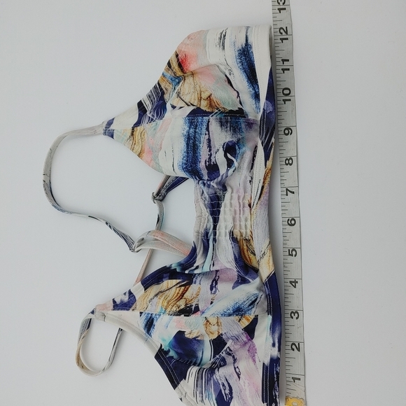 ATHLETA Abstract Bikini Top Size 32 B/C - Picture 6 of 6